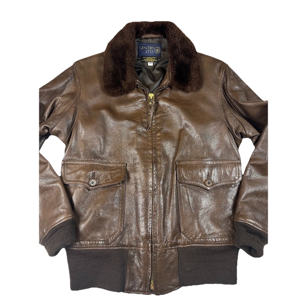 Flight Suits Ltd US‎ Navy G-1 VTG Leather Flight Jacket Size Mens Size 38 Brown
